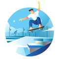 Skater Vector Illustration (AI)
